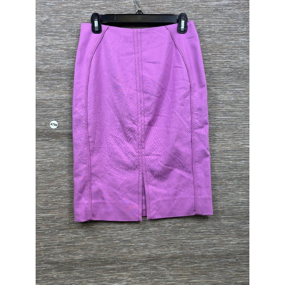 White House Black Market Lavender Form Fitting Straight Skirt Womens Size 4 - Picture 2 of 7